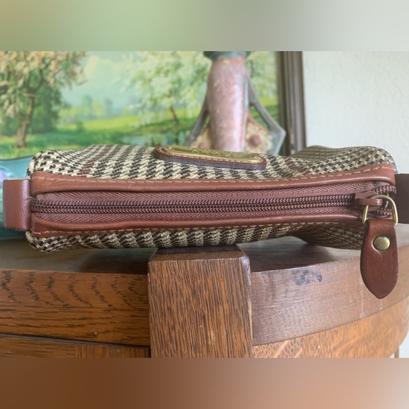 Vintage Polo Ralph Lauren Herringbone Waterproof Utility Pouch Zip Top - Picture 15 of 16